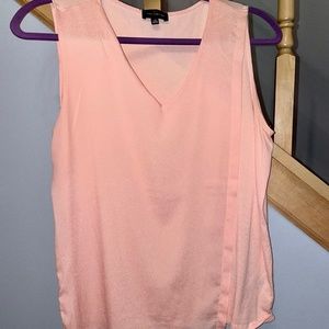 The Limited Peach Sleeveless V-Neck Top Sz M